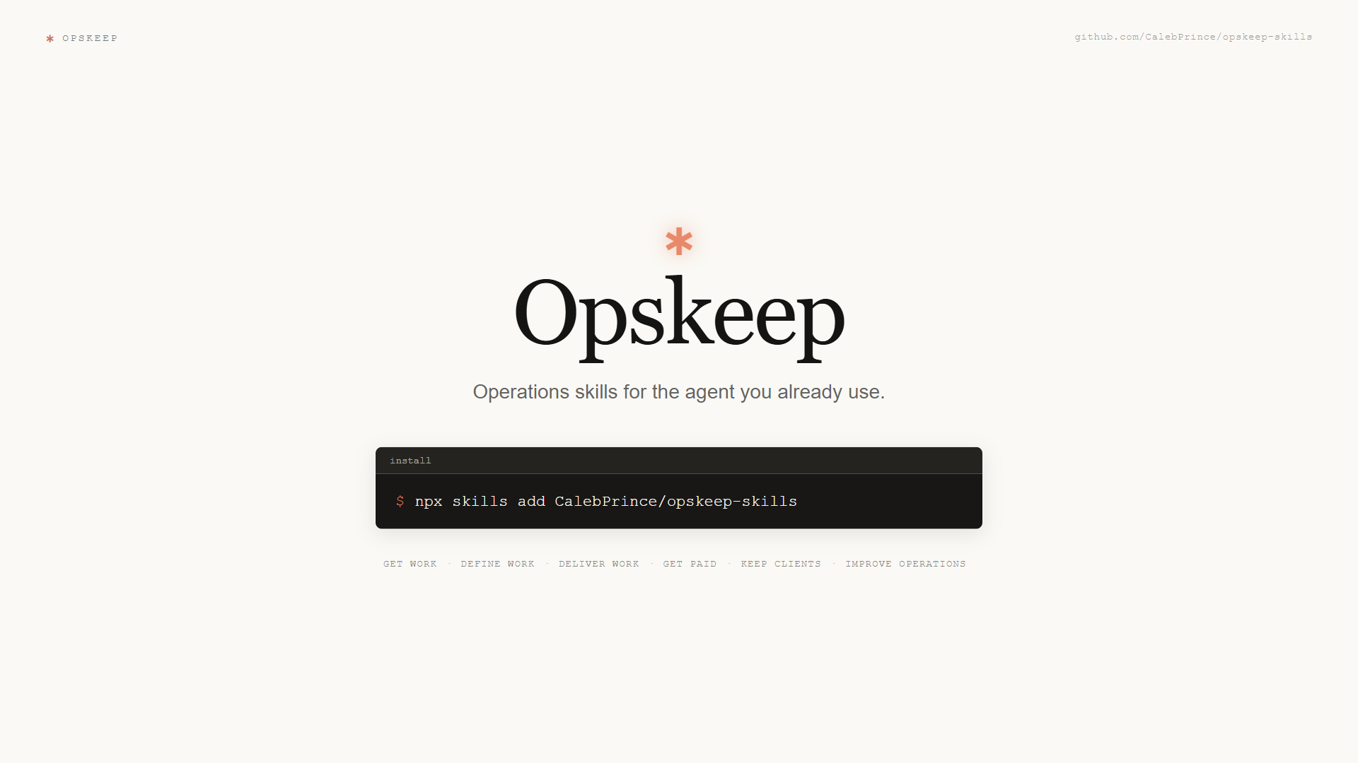 Opskeep